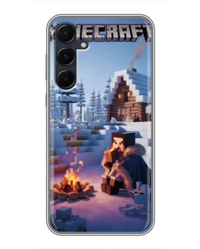 Чехол для Samsung Galaxy A55 с картинкой «Зимний Minecraft» Чехол для Samsung Galaxy A55 с картинкой «Зимний Minecraft»