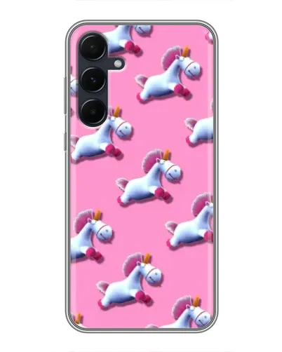 Чехол для Samsung Galaxy A55 с картинкой «Единороги на розовом» Чехол для Samsung Galaxy A55 с картинкой «Единороги на розовом»