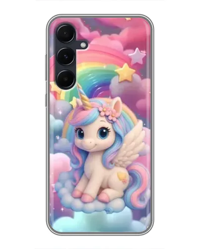 Чехол для Samsung Galaxy A55 с картинкой «Маленький единорог» Чехол для Samsung Galaxy A55 с картинкой «Маленький единорог»
