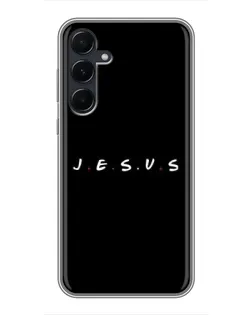 Чехол для Samsung Galaxy A55 с картинкой «Точки веры J.E.S.U.S.»