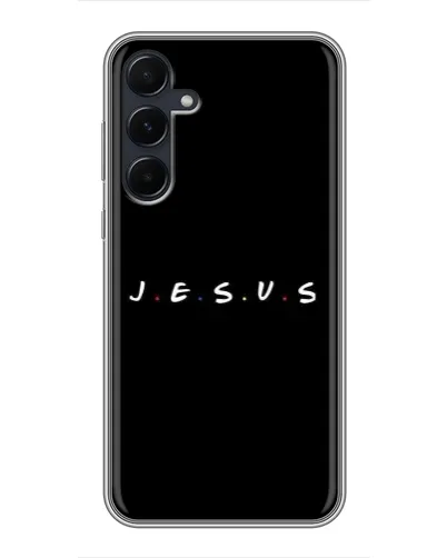 Чехол для Samsung Galaxy A55 с картинкой «Точки веры J.E.S.U.S.»