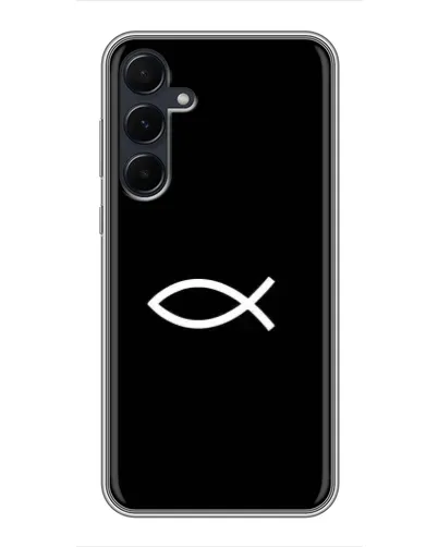 Чехол для Samsung Galaxy A55 с картинкой «Символ рыбы Jesus» Чехол для Samsung Galaxy A55 с картинкой «Символ рыбы Jesus»