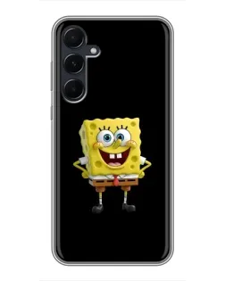 Чехол для Samsung Galaxy A55 с картинкой «Классический Губка Боб»