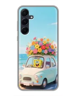 Чехол для Samsung Galaxy A55 с картинкой «Автомобильное путешествие»