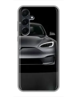 Чехол для Samsung Galaxy A55 с картинкой «Tesla Model S Look» Чехол для Samsung Galaxy A55 с картинкой «Tesla Model S Look»