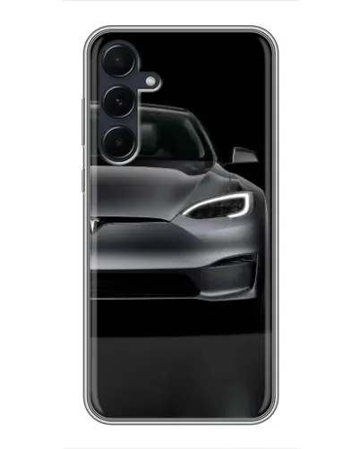 Чехол для Samsung Galaxy A55 с картинкой «Tesla Model S Look» Чехол для Samsung Galaxy A55 с картинкой «Tesla Model S Look»
