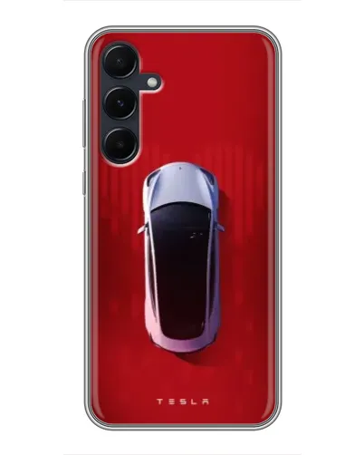 Чехол для Samsung Galaxy A55 с картинкой «Tesla Top View» Чехол для Samsung Galaxy A55 с картинкой «Tesla Top View»