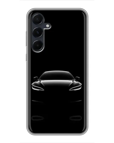 Чехол для Samsung Galaxy A55 с картинкой «Силуэт Tesla Night» Чехол для Samsung Galaxy A55 с картинкой «Силуэт Tesla Night»