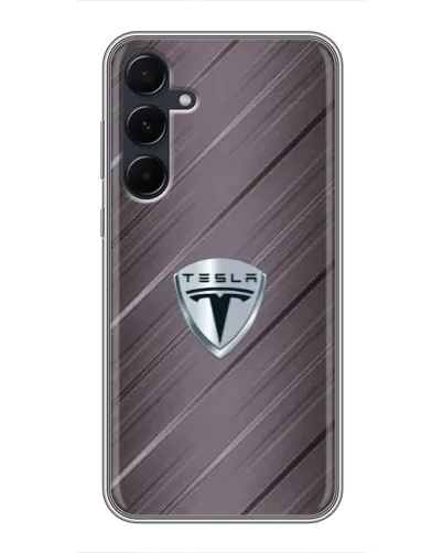 Чехол для Samsung Galaxy A55 с картинкой «Металлическая текстура Tesla» Чехол для Samsung Galaxy A55 с картинкой «Металлическая текстура Tesla»