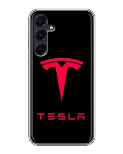 Чехол для Samsung Galaxy A55 с картинкой «Tesla Red Logo» Чехол для Samsung Galaxy A55 с картинкой «Tesla Red Logo»