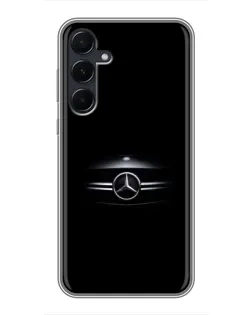 Чехол для Samsung Galaxy A55 с картинкой «Mercedes — абстрактные линии»