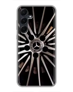 Чехол для Samsung Galaxy A55 с картинкой «Диск Mercedes»