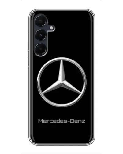 Чехол для Samsung Galaxy A55 с картинкой «Mercedes Silver Logo»
