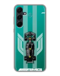 Чехол для Samsung Galaxy A55 с картинкой «Mercedes AMG Petronas»