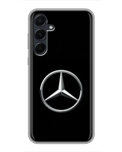 Чехол для Samsung Galaxy A55 с картинкой «Mercedes классический лого»