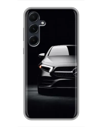 Чехол для Samsung Galaxy A55 с картинкой «Свет фар Mercedes»