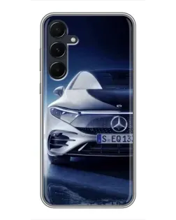Чехол для Samsung Galaxy A55 с картинкой «Mercedes EQ — будущее»