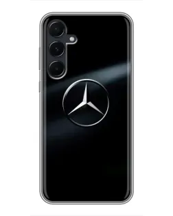 Чехол для Samsung Galaxy A55 с картинкой «Mercedes на металле» Чехол для Samsung Galaxy A55 с картинкой «Mercedes на металле»