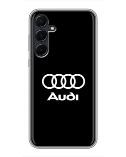 Чехол для Samsung Galaxy A55 с картинкой «Классическое лого Audi»