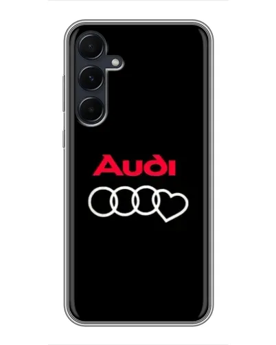 Чехол для Samsung Galaxy A55 с картинкой «Логотип Audi Heart»