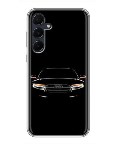Чехол для Samsung Galaxy A55 с картинкой «Audi — ночной контур»