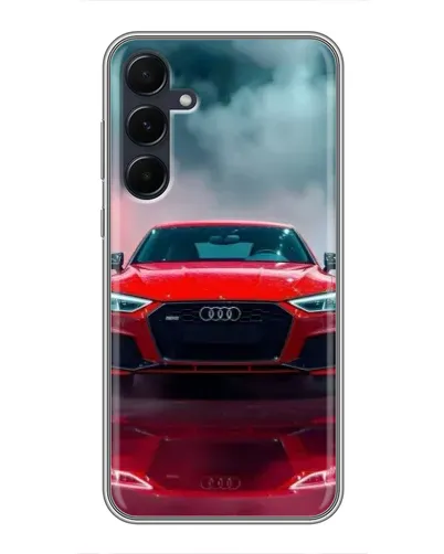 Чехол для Samsung Galaxy A55 с картинкой «Audi RS — красный стиль»