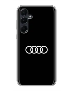 Чехол для Samsung Galaxy A55 с картинкой «Audi White Logo»