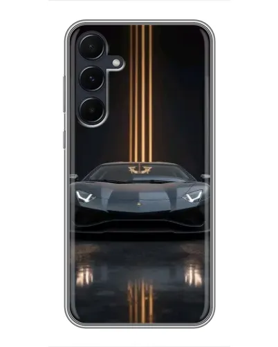 Чехол для Samsung Galaxy A55 с картинкой «Lamborghini золотые линии» Чехол для Samsung Galaxy A55 с картинкой «Lamborghini золотые линии»