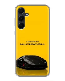 Чехол для Samsung Galaxy A55 с картинкой «Lamborghini Huracan черный»