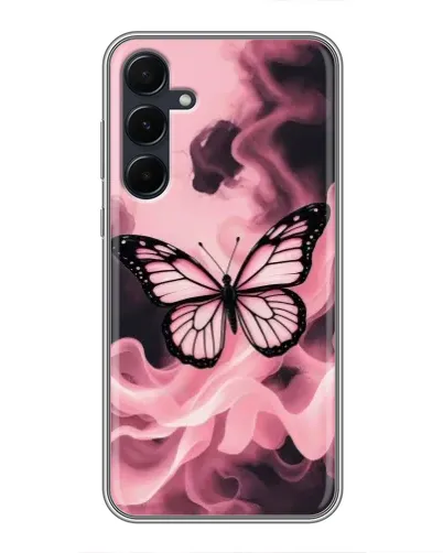 Чехол для Samsung Galaxy A55 с картинкой «Бабочка в дыму» Чехол для Samsung Galaxy A55 с картинкой «Бабочка в дыму»