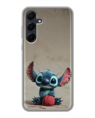 Чехол для Samsung Galaxy A55 с картинкой «Стич на коричневом фоне» Чехол для Samsung Galaxy A55 с картинкой «Стич на коричневом фоне»