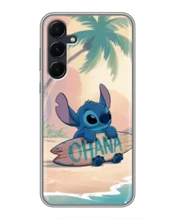 Чехол для Samsung Galaxy A55 с картинкой «Стич на серфе» Чехол для Samsung Galaxy A55 с картинкой «Стич на серфе»