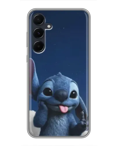 Чехол для Samsung Galaxy A55 с картинкой «Стич в облаках» Чехол для Samsung Galaxy A55 с картинкой «Стич в облаках»