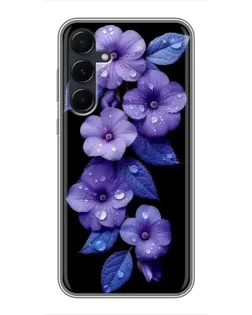 Чехол для Samsung Galaxy A55 с картинкой «Фиолетовые цветы с росою» Чехол для Samsung Galaxy A55 с картинкой «Фиолетовые цветы с росою»