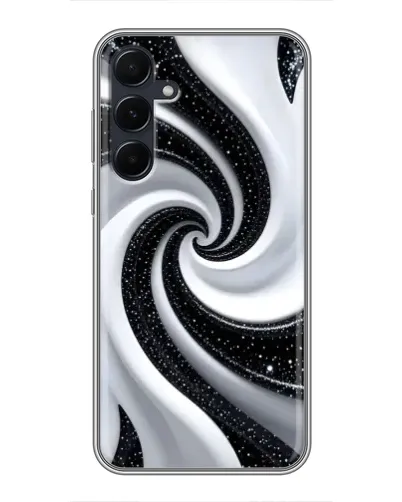 Чехол для Samsung Galaxy A55 с картинкой «Черно-белая спираль» Чехол для Samsung Galaxy A55 с картинкой «Черно-белая спираль»