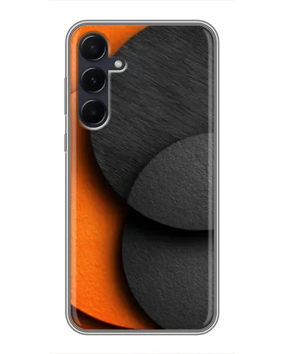 Чехол для Samsung Galaxy A55 с картинкой «Геометрия оранжевых кругов» Чехол для Samsung Galaxy A55 с картинкой «Геометрия оранжевых кругов»