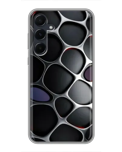 Чехол для Samsung Galaxy A55 с картинкой «Объемная темная решетка» Чехол для Samsung Galaxy A55 с картинкой «Объемная темная решетка»
