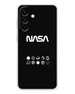 Чехол для Samsung Galaxy A56 5G с картинкой «NASA — технический принт»