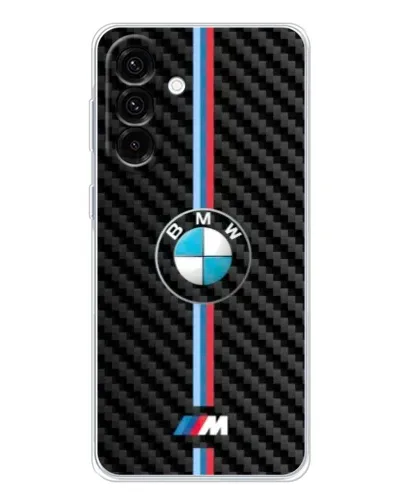 Чехол для Samsung Galaxy A56 5G с картинкой «Эмблема BMW и карбон»