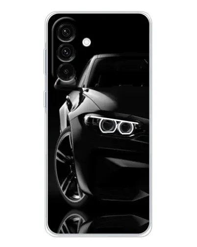 Чехол для Samsung Galaxy A56 5G с картинкой «Черная BMW — профиль» Чехол для Samsung Galaxy A56 5G с картинкой «Черная BMW — профиль»