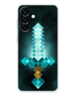 Чехол для Samsung Galaxy A56 5G с картинкой «Алмазный меч неон»