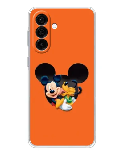 Чехол для Samsung Galaxy A56 5G с картинкой «Сердце Микки Минни»