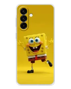 Чехол для Samsung Galaxy A56 5G с картинкой «Позитивный Губка Боб»