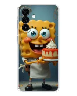 Чехол для Samsung Galaxy A56 5G с картинкой «Повар Спанч Боб»