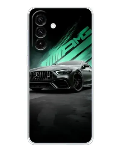 Чехол для Samsung Galaxy A56 5G с картинкой «Темный Mercedes AMG»