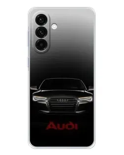 Чехол для Samsung Galaxy A56 5G с картинкой «Audi — градиентный контур»