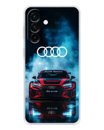 Чехол для Samsung Galaxy A56 5G с картинкой «Audi Sport — неон»