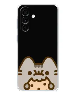 Чехол для Samsung Galaxy A56 5G с картинкой «Пушин на черном»