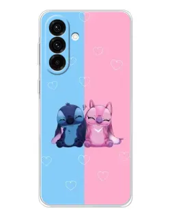 Чохол для Samsung Galaxy A56 5G з картинкою «Stitch та Angel Love»
