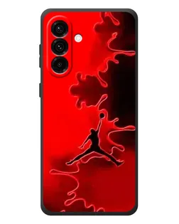 Чехол для Samsung Galaxy A57 с картинкой «Jordan Red Smoke»